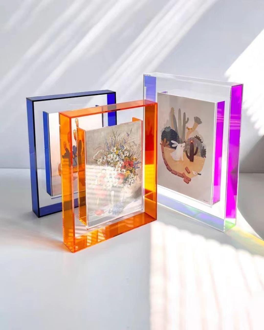 Vibrant Colorful Acrylic Photo Frame | High-quality Multi-purpose DIY ...