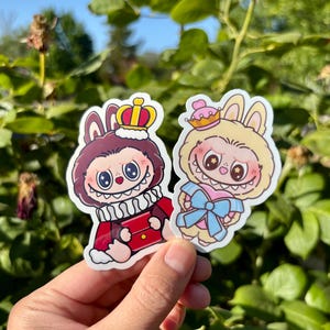 Labubu-stickers The Monsters Let's Checkmate-serie|The Queen|The King|Labubu-sticker|Telefoonstickers|Laptopsticker|Waterflessticker