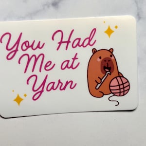 You Have Me At Yarn|Gehäkelte Aufkleber|Strick Aufkleber|Handy Aufkleber|Handy Aufkleber|Laptop Aufkleber|Wasserflasche