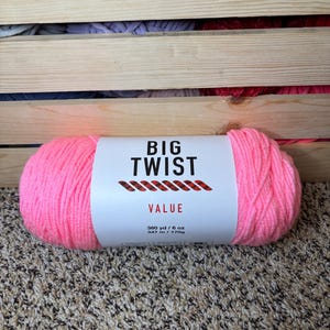 Big Twist Yarn Pink - Etsy