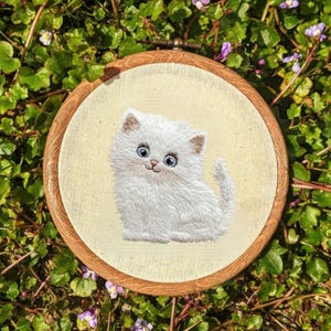 Frazzled Cat Embroidery File Cute Kitty Applique Animal Sewing Pattern Fluffy Cat Face Embroidery Machine Design Cat Lover Gift