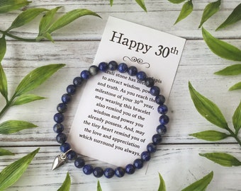 30th Birthday Jewelry Gift for a Woman Turning 30 – Bead - Main Image
