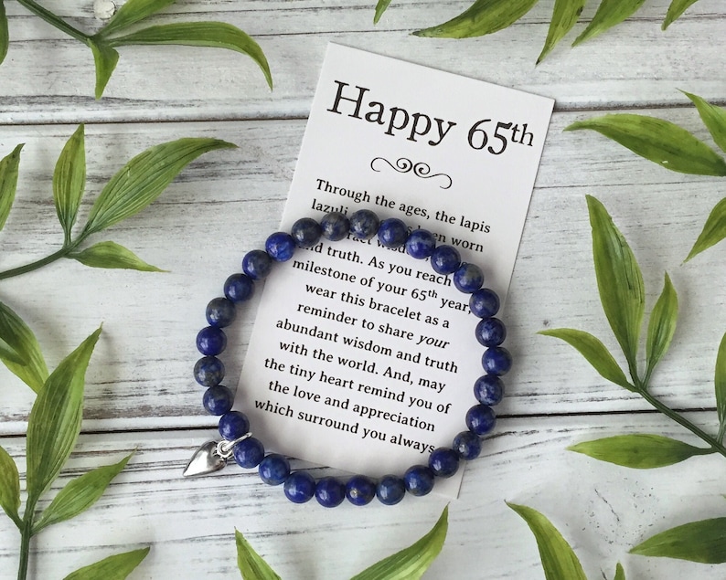65th Birthday Jewelry Gift for a Woman Turning 65 Bead Etsy