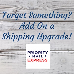 Shipping Upgrade to EXPRESS Mail