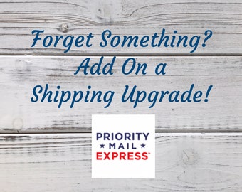 Shipping Upgrade to EXPRESS Mail