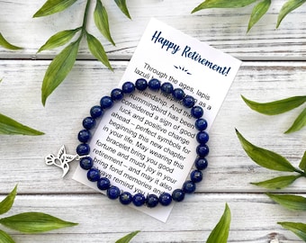Retirement Gift for Women – Farewell Bracelet with Meaningful Message Card & Gift Box - Goodbye Present for Co Worker / Coworker