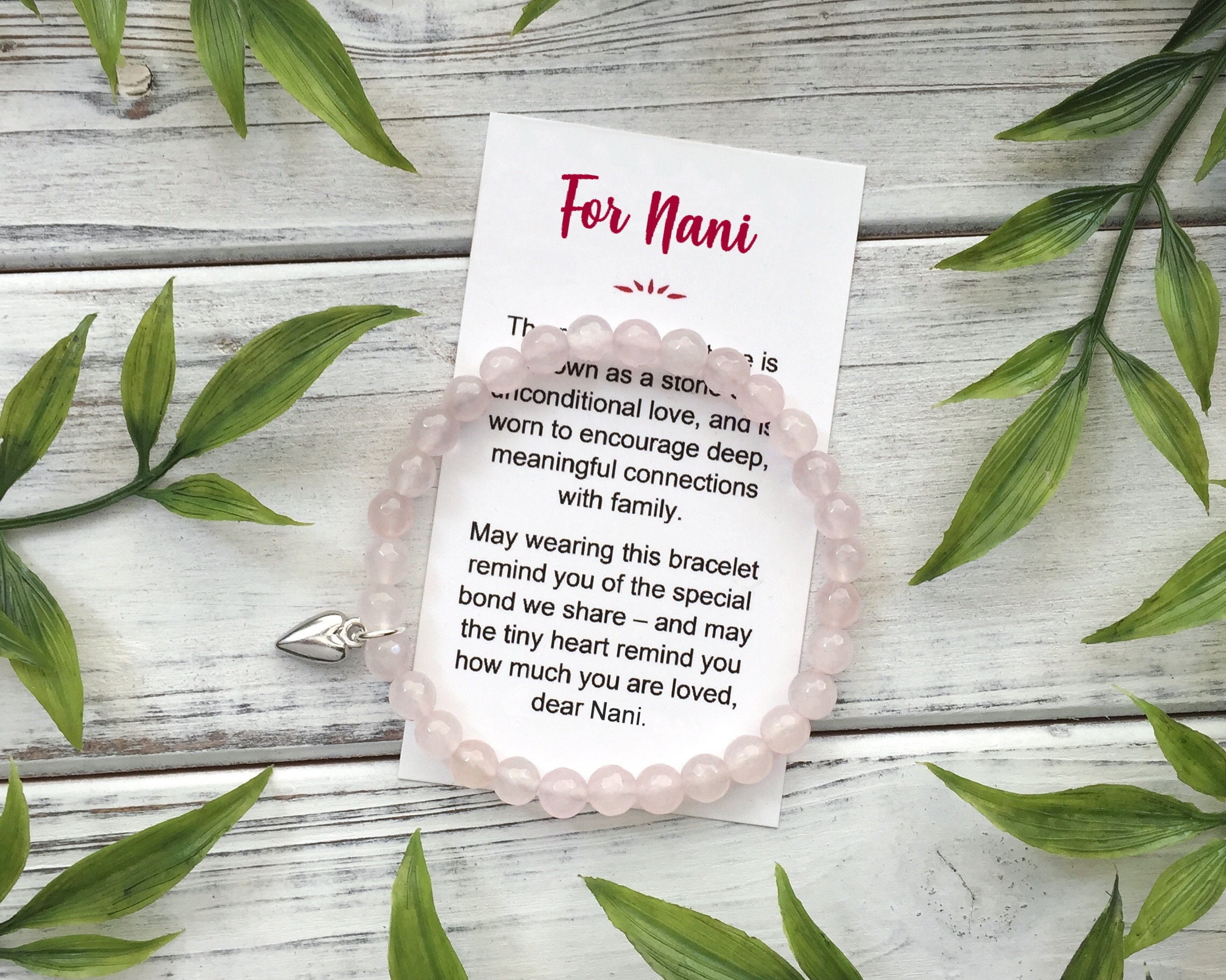Nani Gift Bracelet With Meaningful Message Card and Gift Box ...
