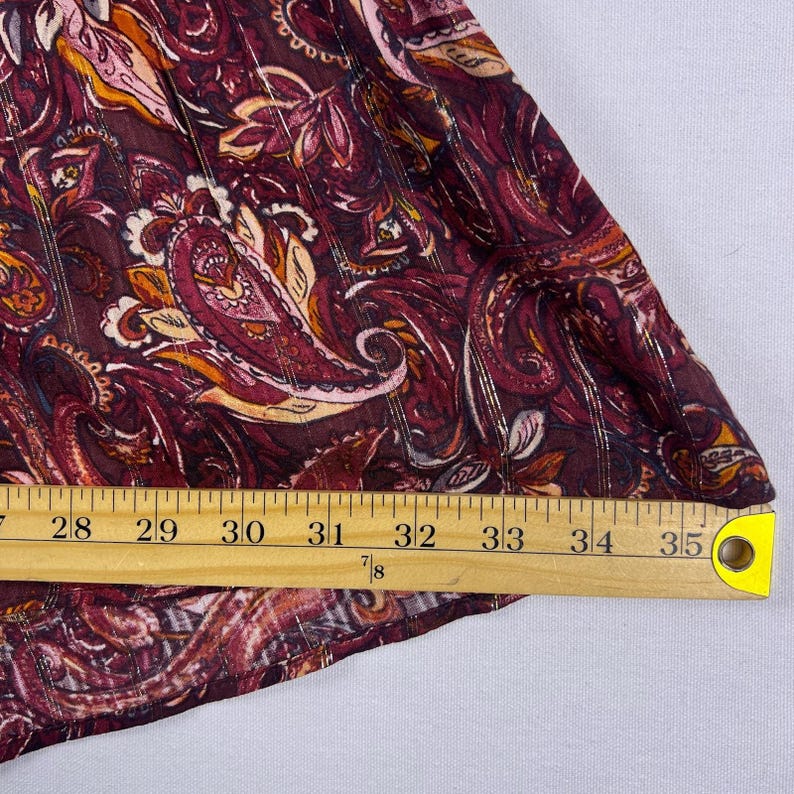 Anthropologie Glenda Blusa da contadina in pizzo 1X Top boho con nappe e stampa paisley, stile romantico e fluente, taglie forti, stile Anthro, regalo per lei, top autunnale Whimsigoth immagine 17