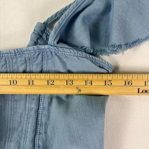 Pilcro Chambray Cotton Linen Midi S Flutter Sleeve Coastal Boho Sundress Anthropologie Summer Dress Cottagecore Vacation Outfit Gift For Her image 10