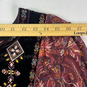 Anthropologie Glenda Blusa da contadina in pizzo 1X Top boho con nappe e stampa paisley, stile romantico e fluente, taglie forti, stile Anthro, regalo per lei, top autunnale Whimsigoth immagine 12