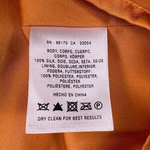 Anthropologie Silk Midi Dress 0 Charlotte Taylor Camel Print Orange Pink Novelty Dress Fit Flare Sleeveless Statement Dress Gift for Her image 11