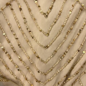 Adrianna Papell Beaded Art Deco Gown Size 10 Blush Pink Formal Dress Gatsby Wedding Guest Evening Dress Rose Gold Sequin Blouson Dress Maxi image 14