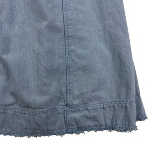 Pilcro Chambray Cotton Linen Midi S Flutter Sleeve Coastal Boho Sundress Anthropologie Summer Dress Cottagecore Vacation Outfit Gift For Her image 6