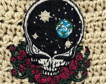 Grateful Dead Crossbody Tasche Space Your Face Patch Perlen Festival Geldbörse Kleine Deadhead Bag Jam Band Hippie Boho Konzert Bonnaroo Geschenk
