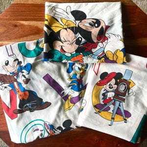 Mickey's Stuff For Kids ヴィンテージ寝具セット ツイン Vintage Mickey Mouse Bedding for Twin - Etsy