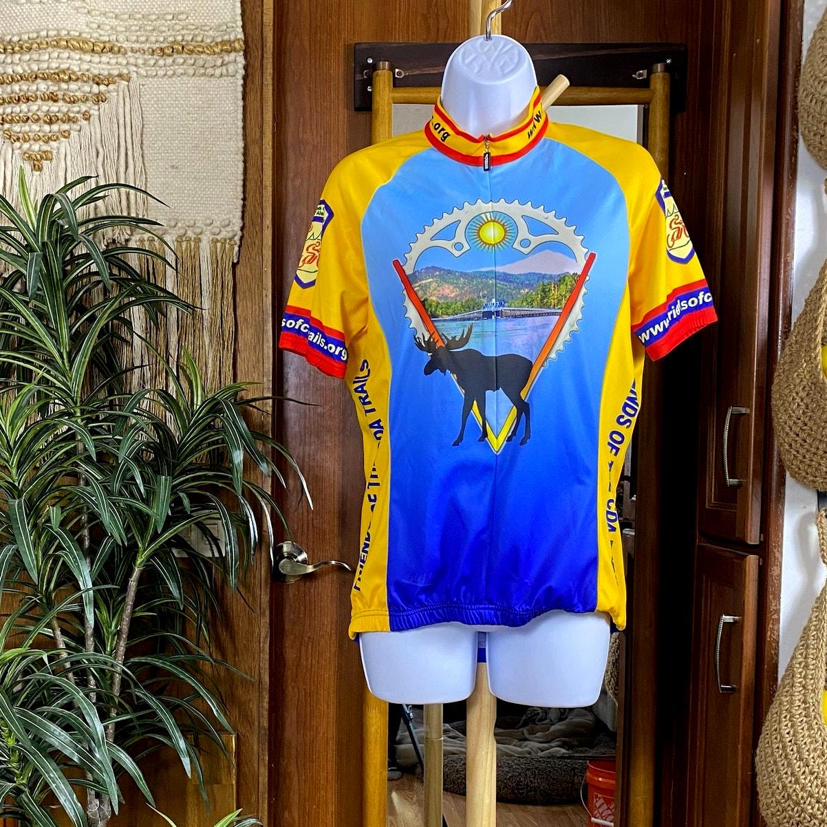 Maillot de Cyclisme Homme Manches Courte Equipe de Pro - Jaune - Respirant - Sport