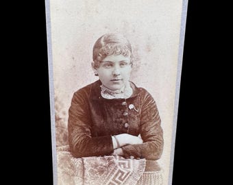 1870's CDV Carte De Visite of Nicely Posed Woman with Staunton Virginia Backmark