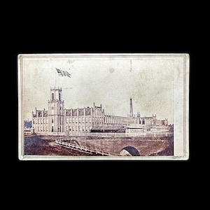 Very Rare Civil War Period CDV of The Springfield Armory Strong Image Springfield Mass Backmark