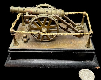 Absolutely Stellar Model Cannon on wooden pedestal Really cool piece