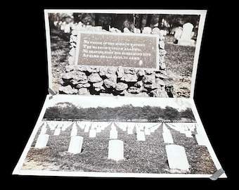 Dos instantáneas de un cementerio militar