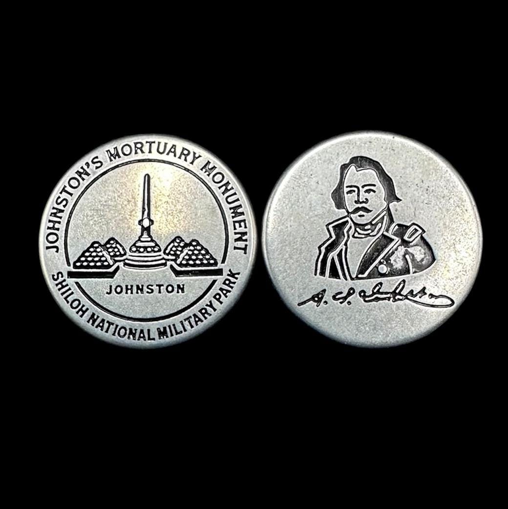 Shiloh National Military Park Johnston's Mortuary Monument NPS Token