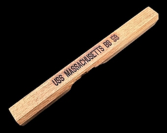 Teak Decking from the USS Massachusetts BB-59 Pen Blank #3
