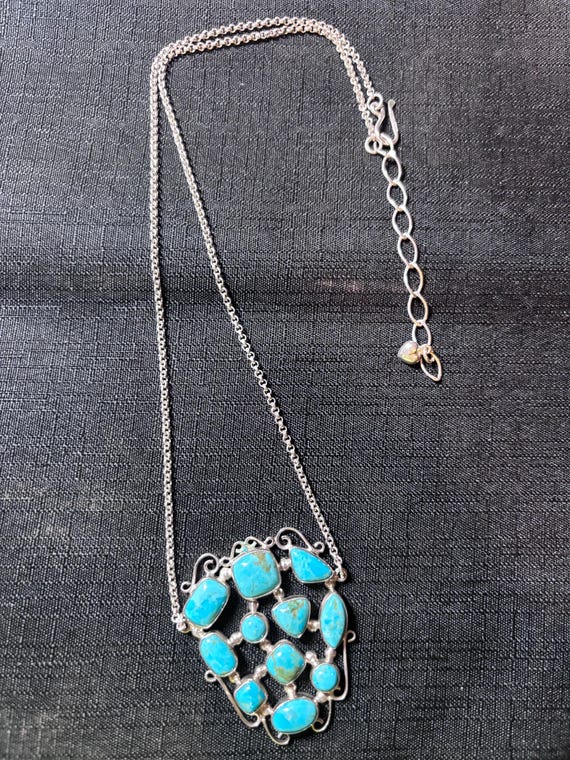 Jay King DTR Turquoise and Sterling Silver Necklace
