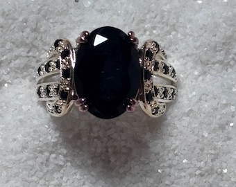 Black Onyx and Sterling Silver Statement Ring