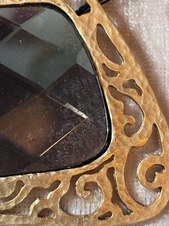 Chico’s Geometric Silver Mirrored Statement Neckl… - image 3