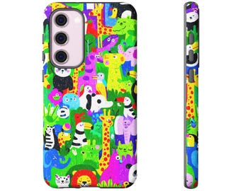 Personalized Tough Case for Samsung Galaxy 25,24,23,22,21&Later-Google Pixel 9,8,7,6andLater-Fun Case for Kids-Unique Gift for Animal Lovers
