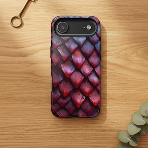 iPhone-hoesje Red Dragon Scale: stoer pantser, cadeau voor gamer