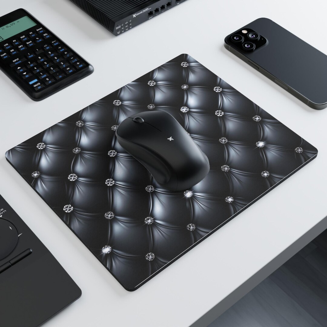 Mouse Pad Tuft Rug Personalized Tufted Leather Print Mouse Pad - Luxury Office Decor - Etsy