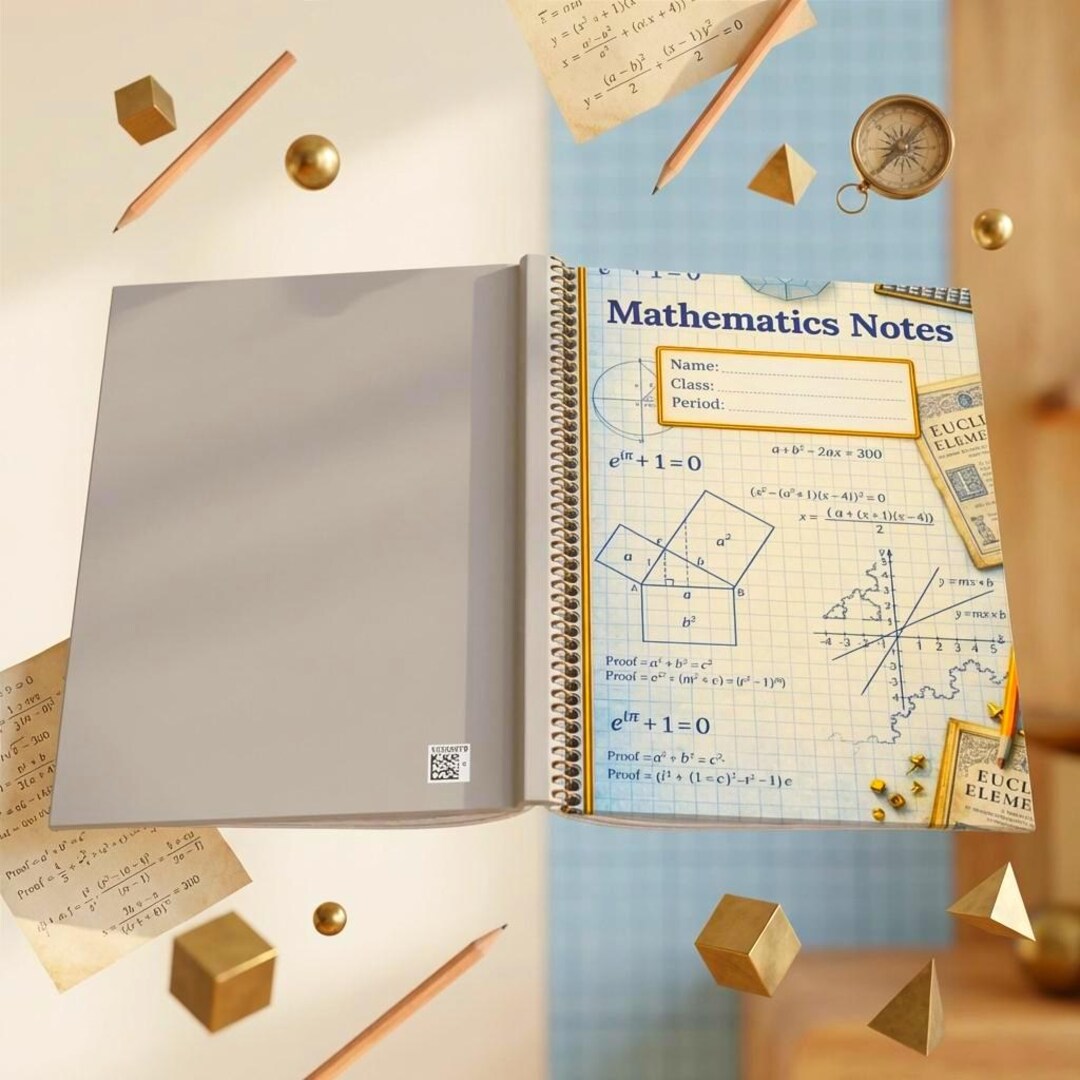 Journal Notebook For Math Personalized Mathematics Notes Journal - Spiral or Hardcover STEM ...