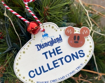 Customized Christmas Ornament Disney Inspired with Gingerbread Mickey-  personalized! Walt Disney World Disneyland Disney Cruise 2020