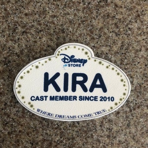 Customized Disney Inspired name badges, keychains, magnets - custom, personalized, and adorable! Disney Store Cast Member bound