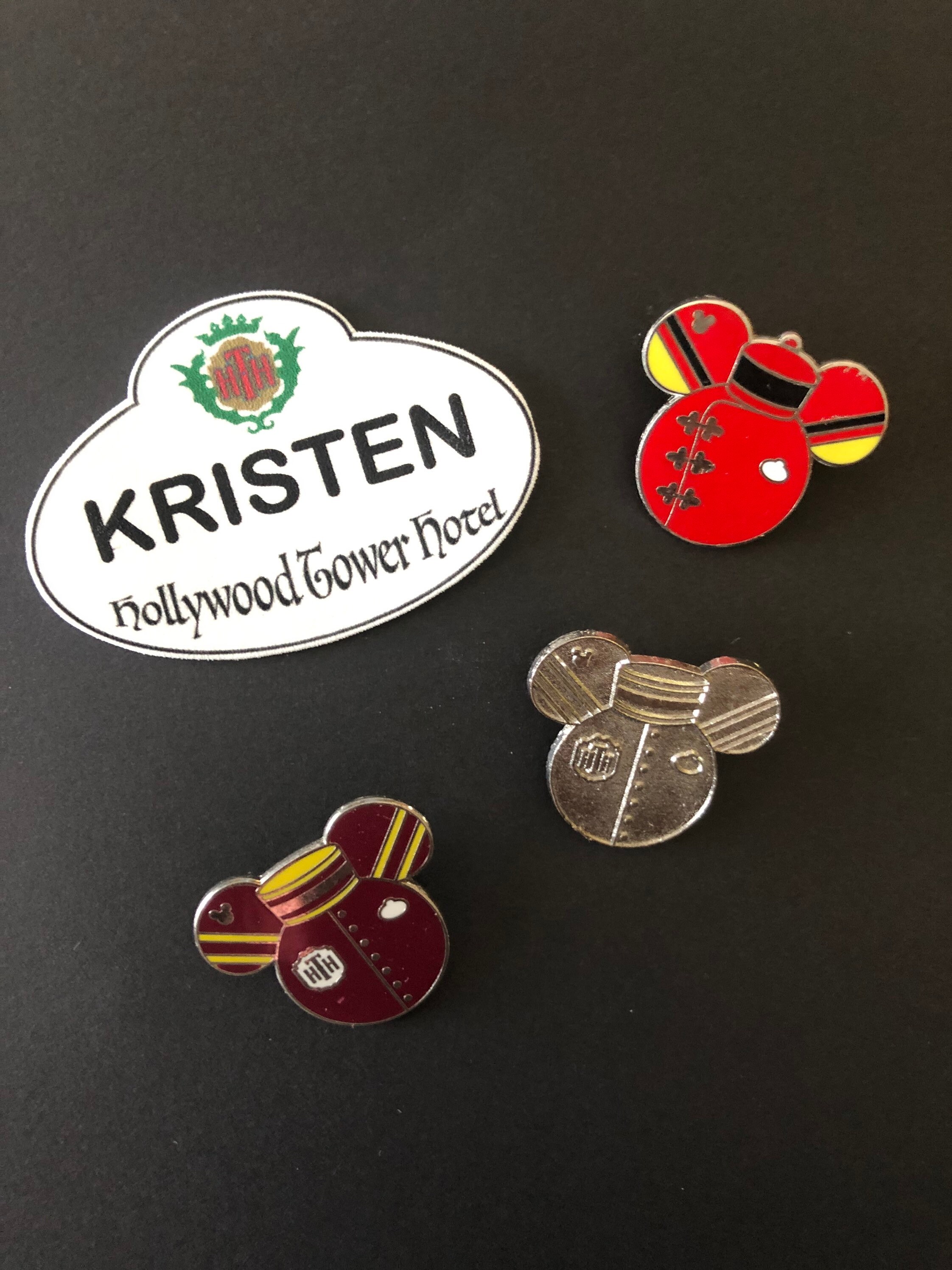 Customized Disney Inspired Name Badges Keychains Etsy