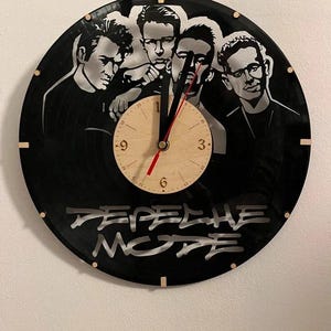 Depeche Mode vinyl record wall clock