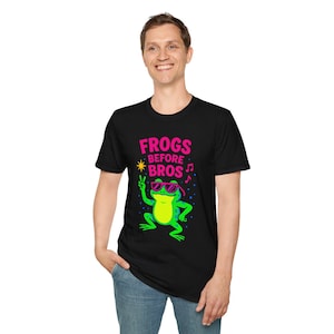 Funny Frog T-Shirt | Cute Frog Graphic Tee | Frog Lover Gift Idea | Unisex Summer Shirt | Animal Graphic Tee | Unisex Softstyle T-Shirt