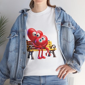 Love T-Shirt | Romantic Gift for Couples | Unisex Heart Tee