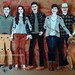 Five Custom Articulated Paper Dolls,Personalized,Made to Order,Handmade,One of a kind, Free shipping