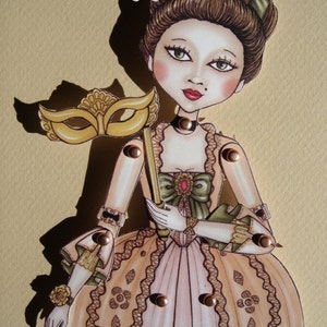 La muñeca de papel Duquesa-Carnaval