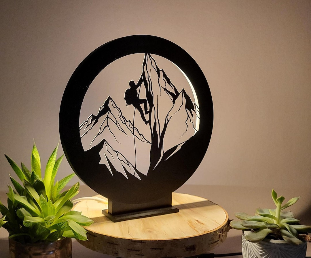 Summit Climber Customization Summit Climber – Unique 3d-printed LED Lamp | Dimmable Night Light ...