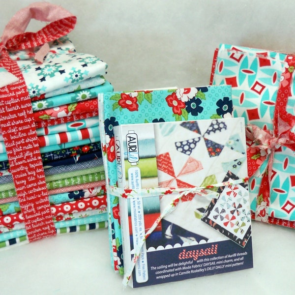Mini Daysail Quilt kit Dilly Dally Aurifil Thread kit pattern and fabrics complete kit