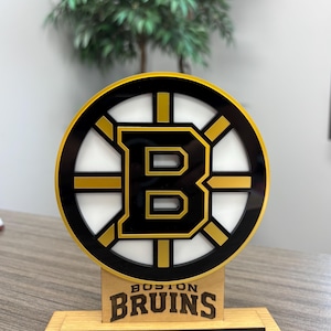 BRUINS Boston / Letrero de los BRUINS / Regalo para fanáticos del hockey / Exhibición estilo NHL