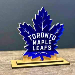 Toronto Maple Leafs Ständer | Anpassbare Sport Mannschaft Dekor | Eishockey Geschenk |