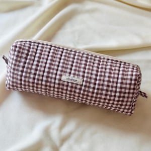 Borsa per attrezzi per capelli, borsa da viaggio Dyson, borsa Dyson Airwrap/Airstrait, borsa da viaggio in cotone, borsa per attrezzi per capelli con motivo a quadratini, borsa organizer trapuntata