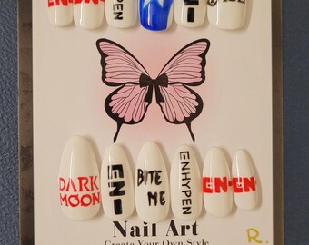 ENHYPEN pressing nails.