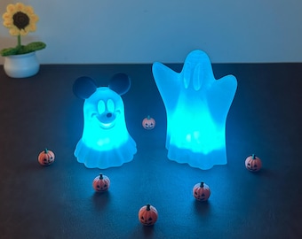 Mickey Ghost LED Lamp – Color Changing Spooky Desk Decor