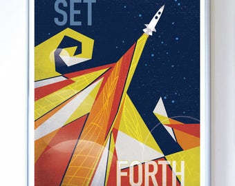 Original Art Illustration Science Art Prints by inkandsword