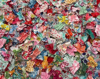 Junk Journal Ephemera, Ruffled Bits, Fabric Bits, Art Journal, Journal Supplies, Ruffled Fabric